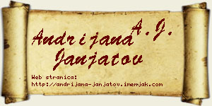 Andrijana Janjatov vizit kartica